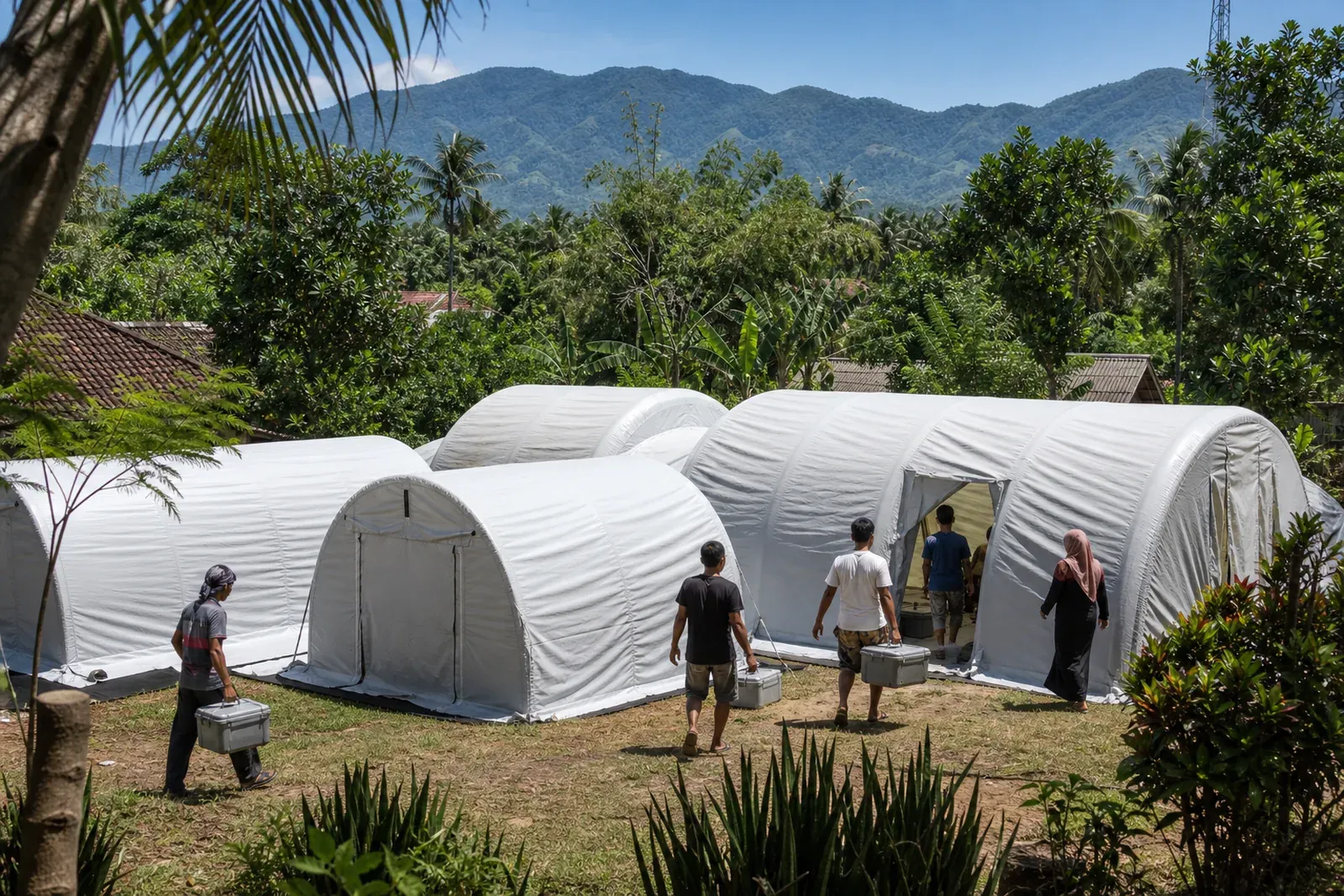 Inflatable hospitals keep surgical care running after East Nusa Tenggara quake