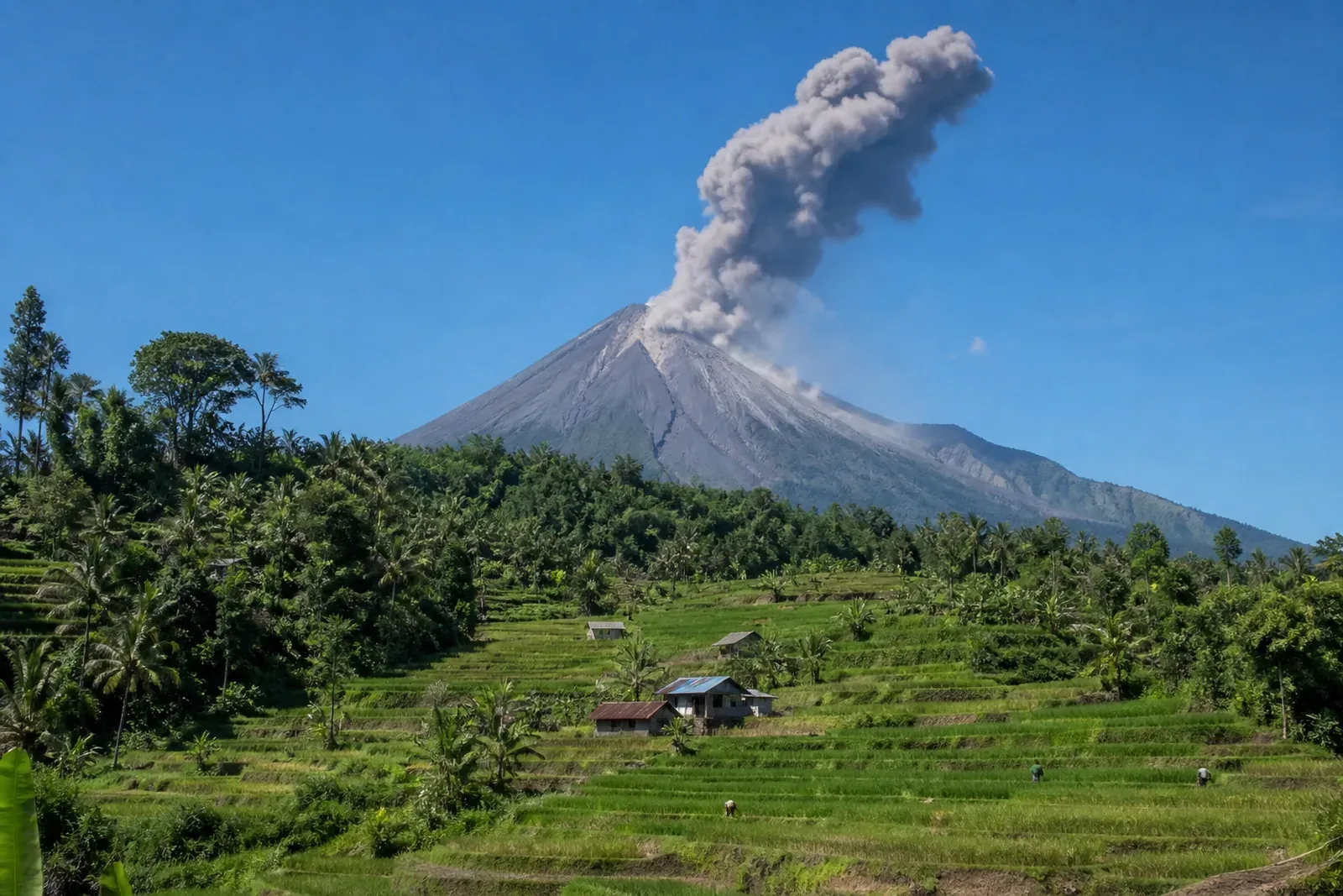Mount Lewotobi Laki-laki erupts as authorities maintain alert status