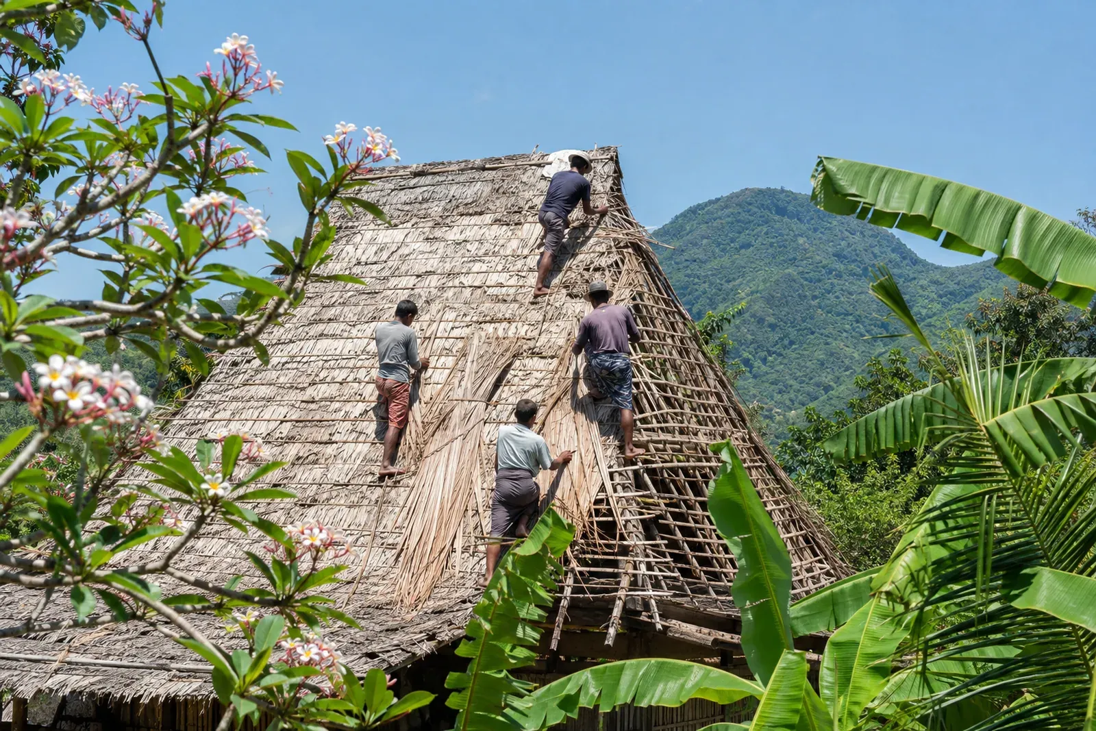 Sade Village Begins Careful Reconstruction After Devastating Fire