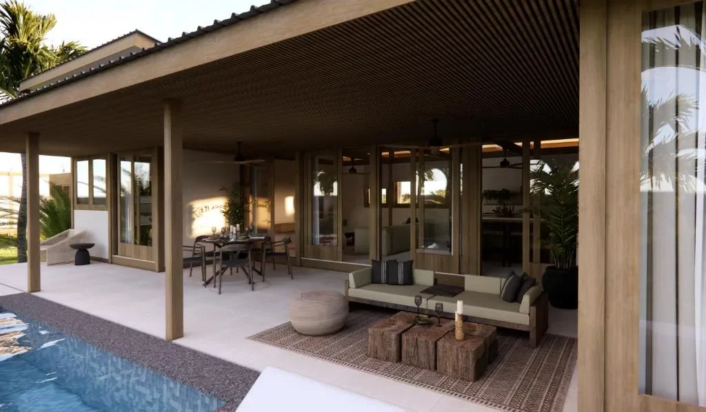 Sustainable Ocean-View Villas in Kuta photo